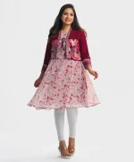 Printed Georgette Koti Style Tunic - Image 3