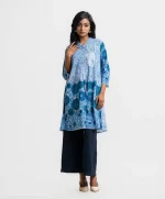 White Cotton A-line Tunic - Image 3