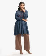 Blue Denim Koti Style Tunic - Image 3