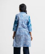 White Cotton A-line Tunic - Image 4
