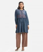 Blue Denim Koti Style Tunic - Image 5