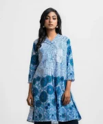White Cotton A-line Tunic